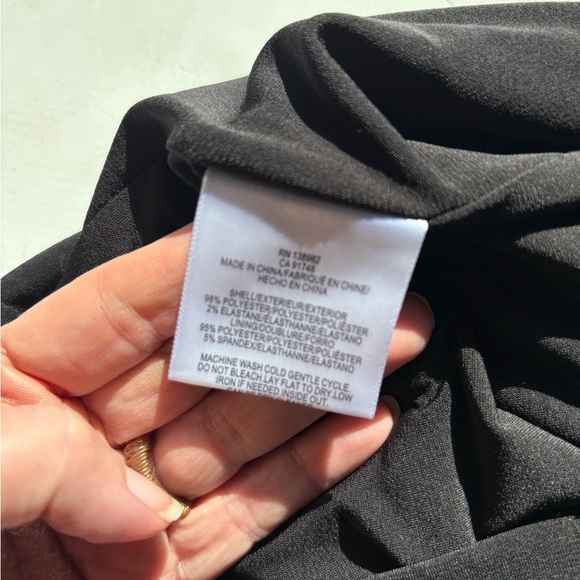 Dress the Population Black and Blue Lindsay Velvet Sheath Floral Mini Dress - Picture 9 of 9